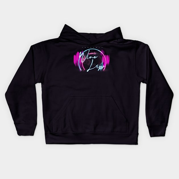 Wine Lips Kids Hoodie by blooddragonbest